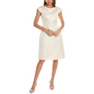 The Dessy Group Womens Dessy Collection Jacquard Cocktail Dress, White
